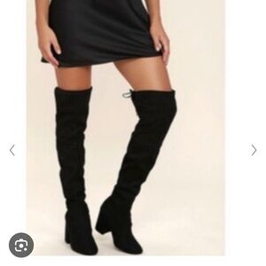 Steve Madden Niela Over the Knee Boots - Size 6M - EUC  - Black